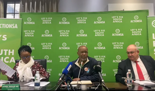 ActionSA Member of Parliament Dr Kgosi Letlape MP speaks on the dire state of service delivery in our country
